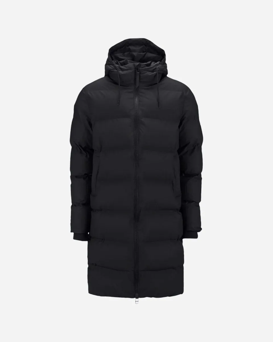 Long Puffer Jacket -  Black